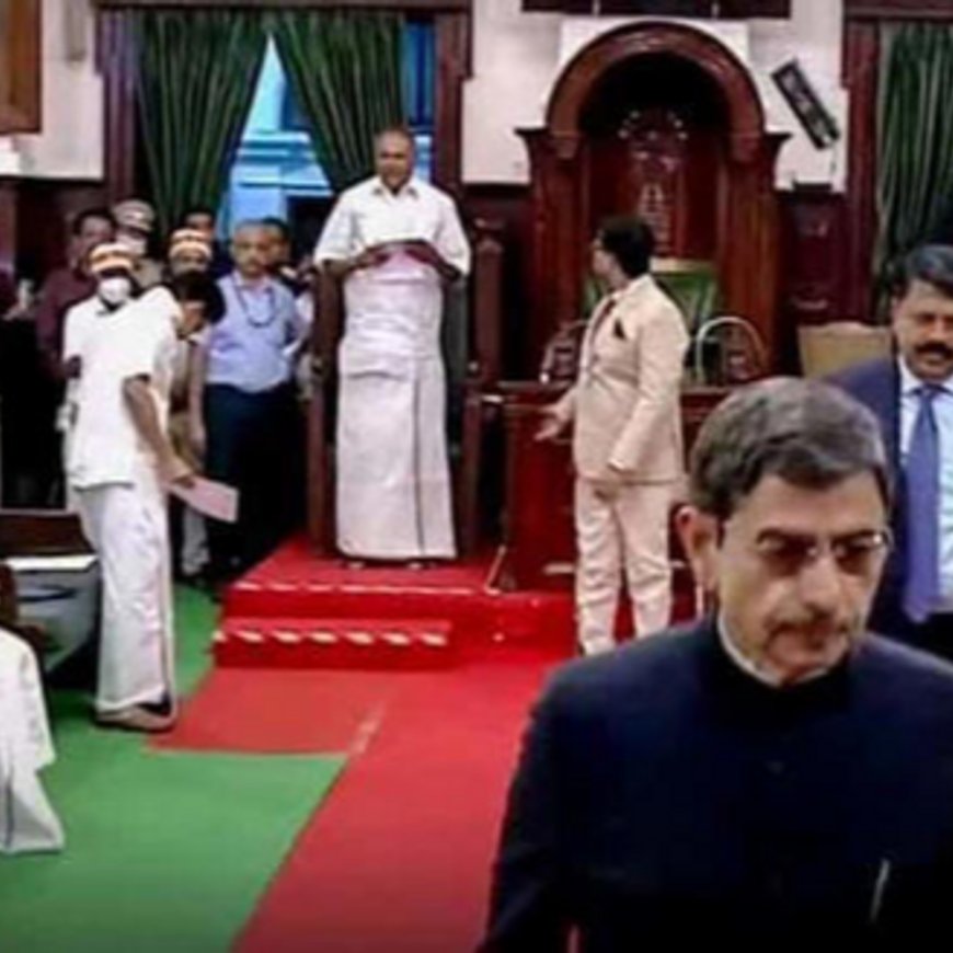 तमिलनाडु के राज्यपाल का विधानसभा से वॉकआउट:अभिभाषण देने से इनकार किया, कहा- राष्ट्रगान का अपमान हुआ