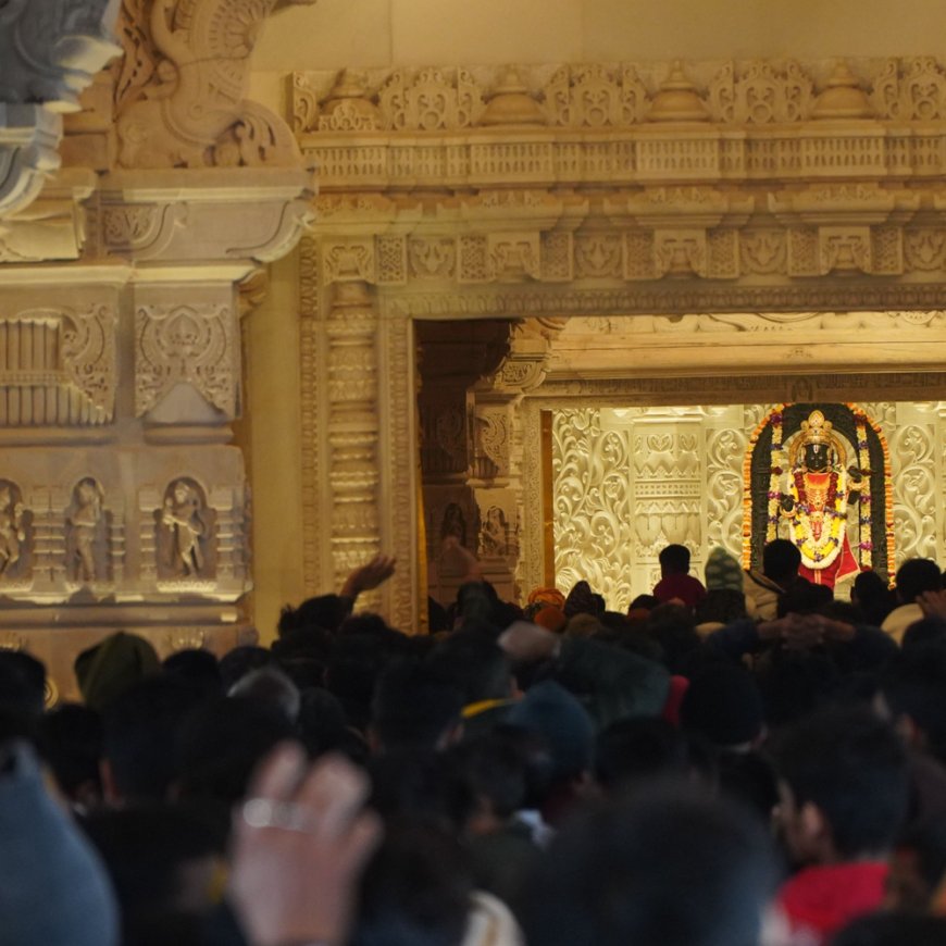 प्रतिष्ठा द्वादशी को लेकर राम जन्मभूमि परिसर में तैयारियां तेज:क्यूआर कोड से अतिथियों का होगा प्रवेश, अंगद टीला प्रांगण स्थल पर लग रहा जर्मन हैंगर टेंट