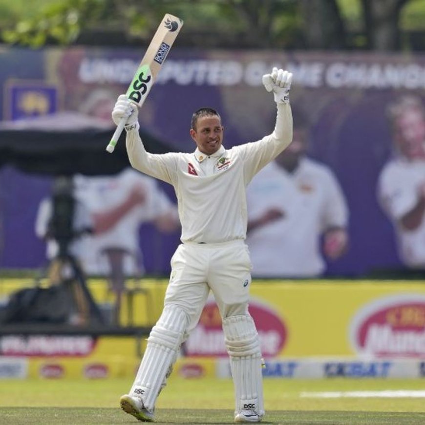 AUS Vs SL- गॉल टेस्ट में ख्वाजा का दोहरा शतक:लंच तक ऑस्ट्रेलिया 475/3; स्मिथ ने 141 रन की पारी खेली