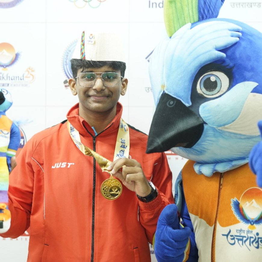 38वें नेशनल गेम:विश्व जूनियर चैंपियन पार्थ माने ने 10 मीटर शूटिंग में स्वर्ण और रुद्राक्ष पाटिल ने रजत जीता