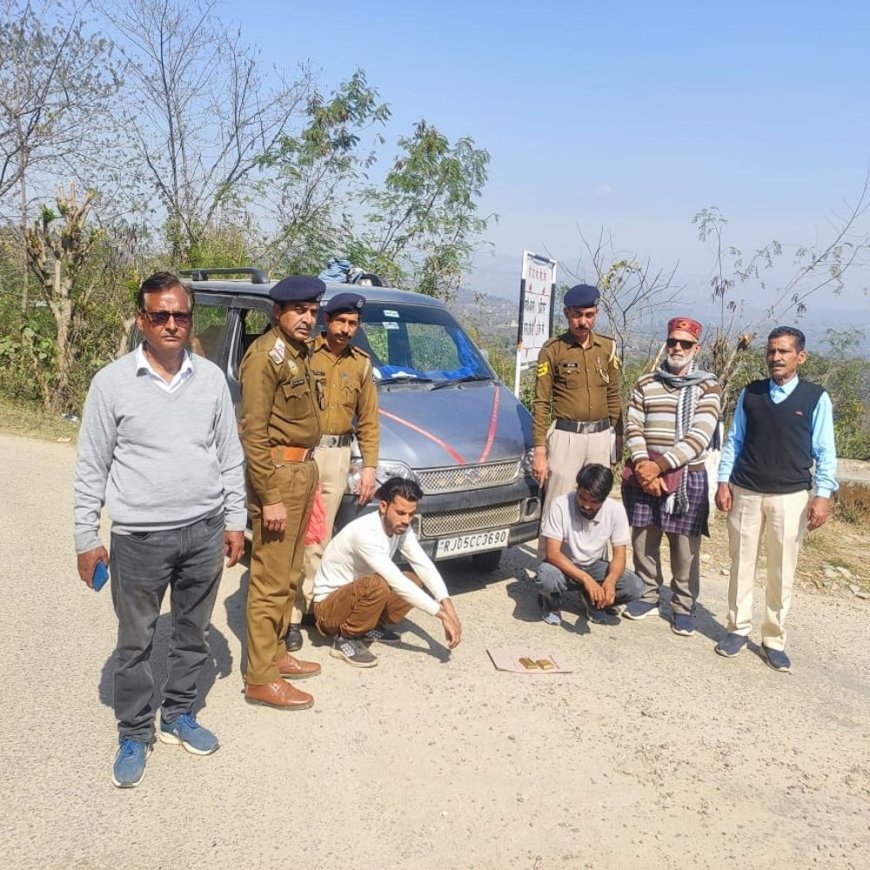 हिमाचल में सोने की नकली ईंट के नाम पर फ्रॉड:बुजुर्ग से 2 लाख ठगे, दोबारा ठगी का प्रयास, पुलिस ने दो आरोपी किए गिरफ्तार