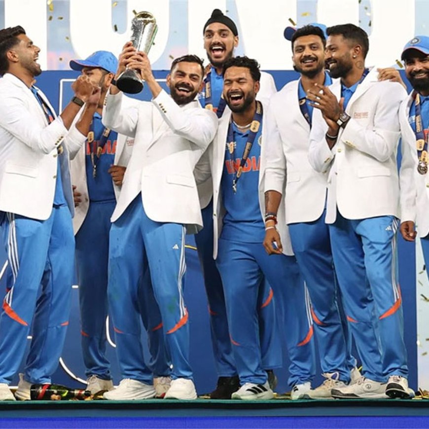 चैंपियंस ट्रॉफी टीम को मिलेगा 58 करोड़ कैश प्राइज:BCCI ने किया ऐलान; भारत ने न्यूजीलैंड को हरा कर 12 साल बाद खिताब जीता