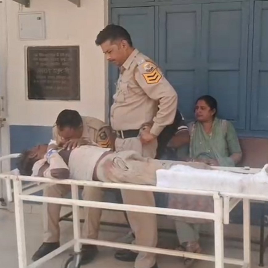 अंब में यूपी के 5 लोग घायल:काम करने के दौरान गिरी दीवार, दो हालत गंभीर