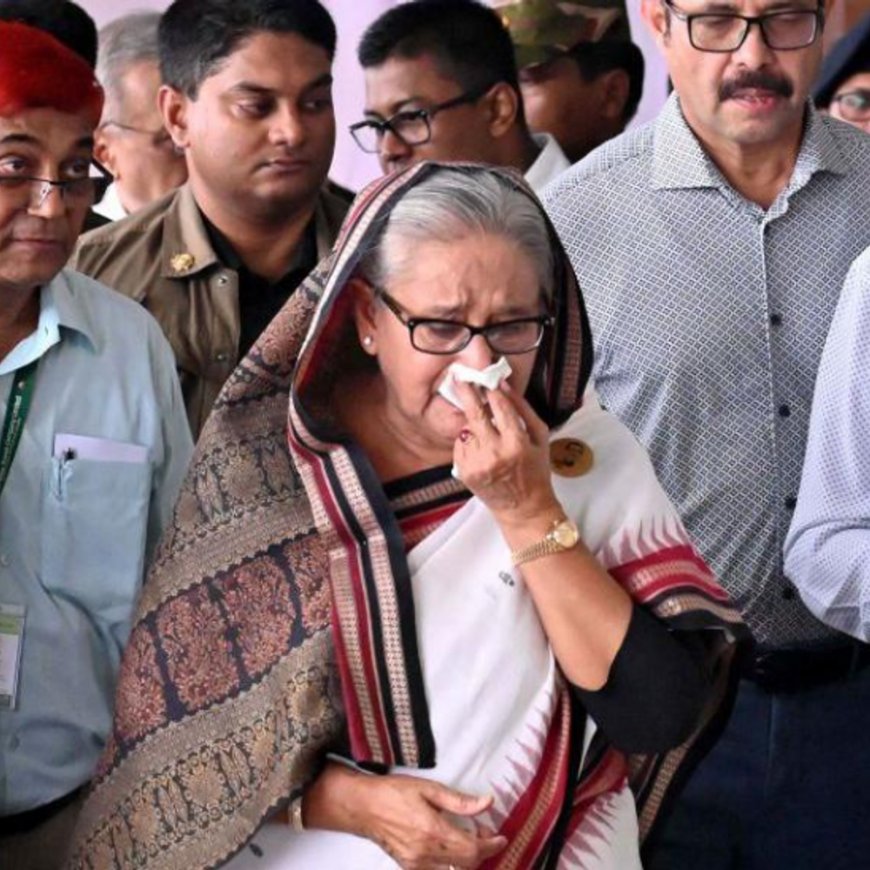 बांग्लादेश ने इंटरपोल से हसीना के खिलाफ रेड-कॉर्नर नोटिस मांगा:9 महीने से भारत में रह रहीं पूर्व PM, तख्तापलट के बाद देश छोड़ा