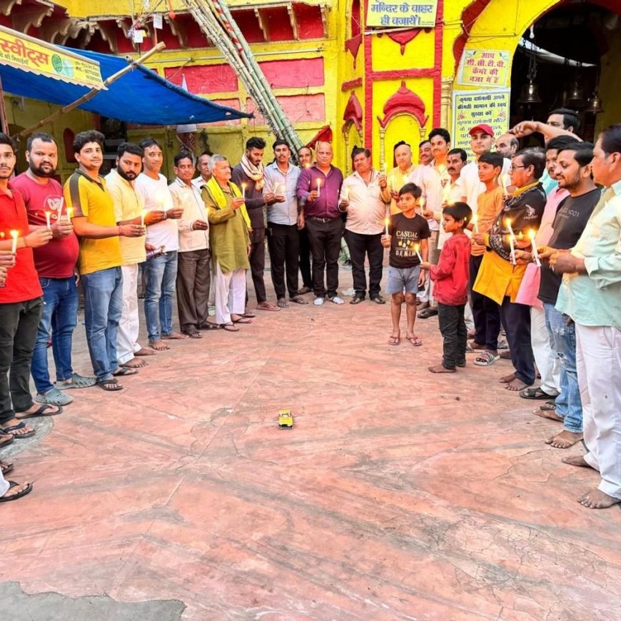 आतंकी हमले के विरोध में जनाक्रोश:व्यापारियों ने कैंडल मार्च निकाला, सरकार से कड़ी कार्रवाई की मांग