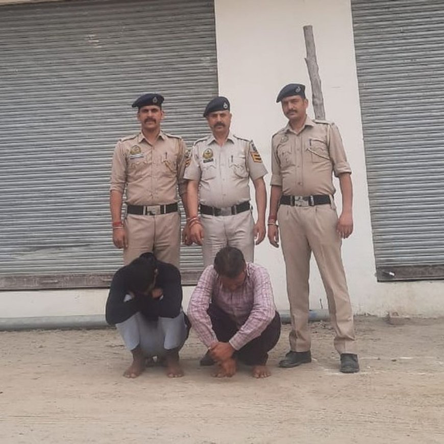 मंडी में दो नशा तस्कर गिरफ्तार:चिट्टा बरामद, सप्लाई करने जा रहे थे, राजस्थान के रहने वाले
