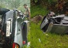 उत्तराखंड में सड़क हादसों की बाढ़, अनियंत्रित कार खाई में गिरी, पांच घायल