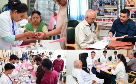 मुख्यमंत्री की पहल: पत्रकारों के लिए निशुल्क स्वास्थ्य शिविर, 350 से ज्यादा हुए स्वस्थ्य जांच