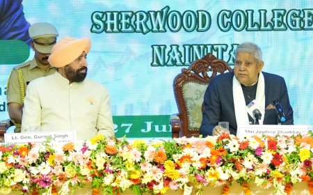 नैनीताल में उपराष्ट्रपति और राज्यपाल ने युवाओं को राष्ट्रनिर्माण का मार्ग बताया