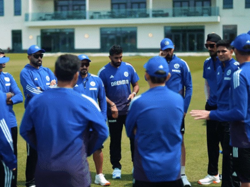 भारतीय टीम की इंग्लैंड में प्रैक्टिस:कप्तान शुभमन गिल सहित टीम के अन्य खिलाड़ी फील्डिंग का अभ्यास किया