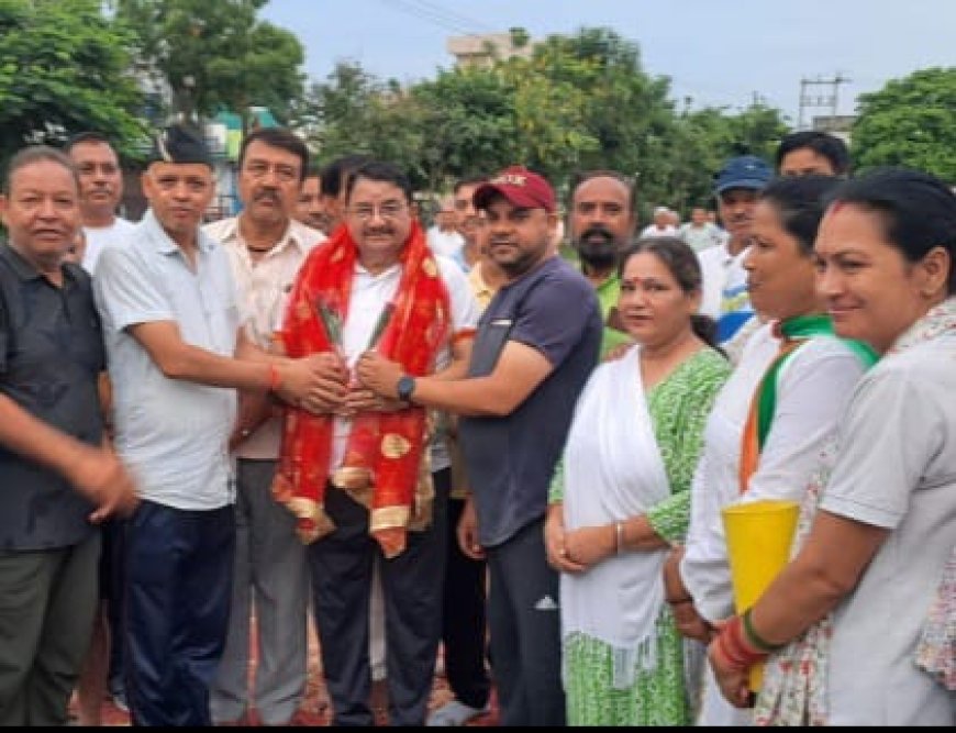 अजबपुुर मंडल के तत्वाधान में मनाया गया अन्तरराष्ट्रीय योग दिवस