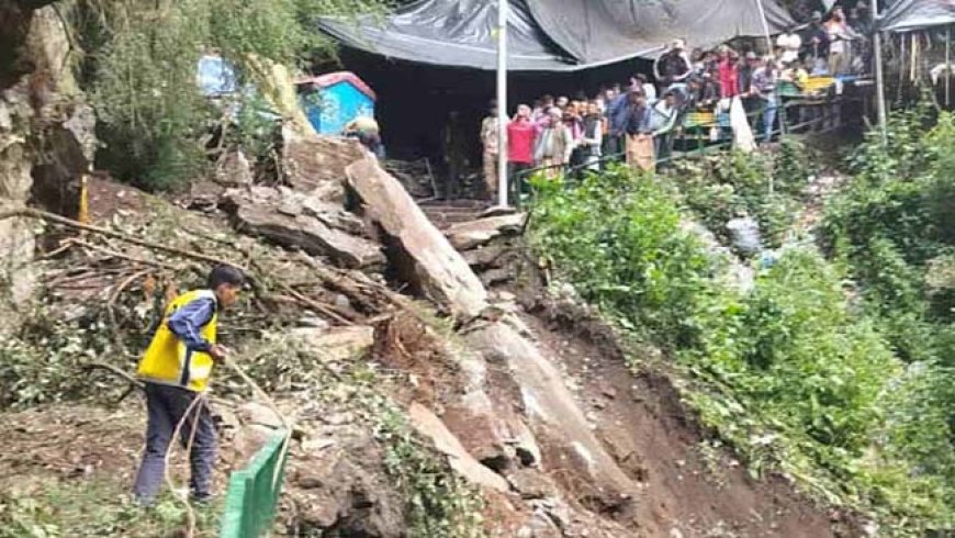 यमुनोत्री मार्ग पर हुए भूस्खलन में बच्ची की मौत, रेस्क्यू ऑपरेशन जारी