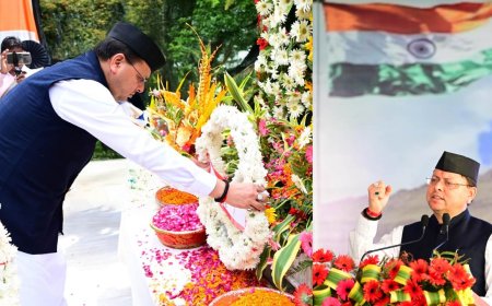 कारगिल विजय दिवस: सीएम धामी ने शहीदों को श्रद्धांजलि दी, चमोली और नैनीताल में सैनिक विश्राम गृह निर्माण की घोषणा