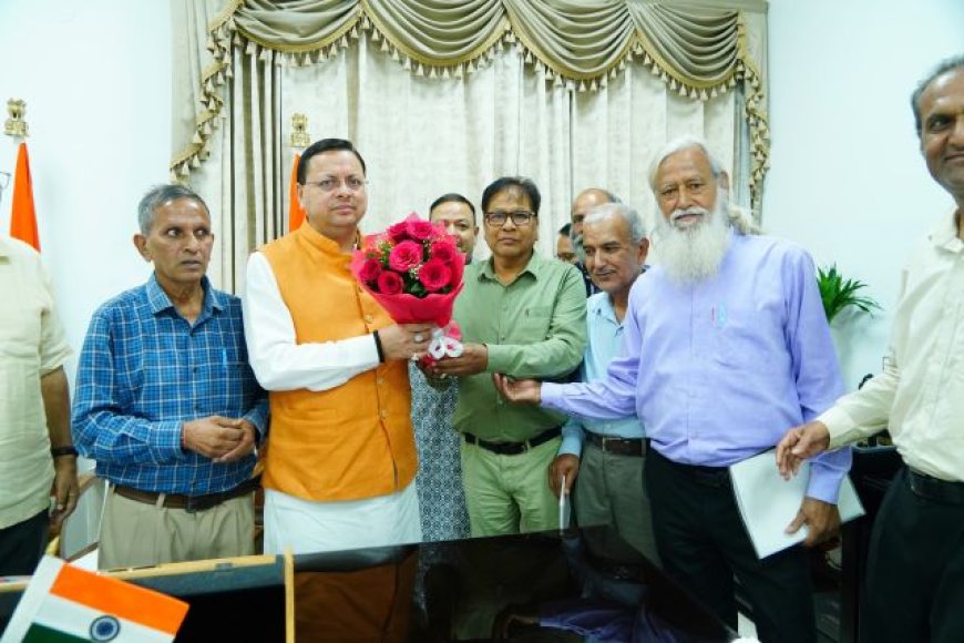 मुख्यमंत्री से श्री नंदा देवी राजजात समिति के प्रतिनिधिमंडल ने की भेंट