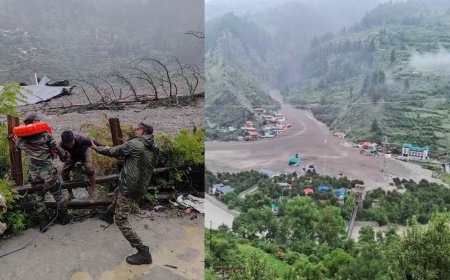 उत्तरकाशी में धराली आपदा: 4 लोगों की मौत, कई लापता, तेजी से चल रहा रेस्क्यू ऑपरेशन