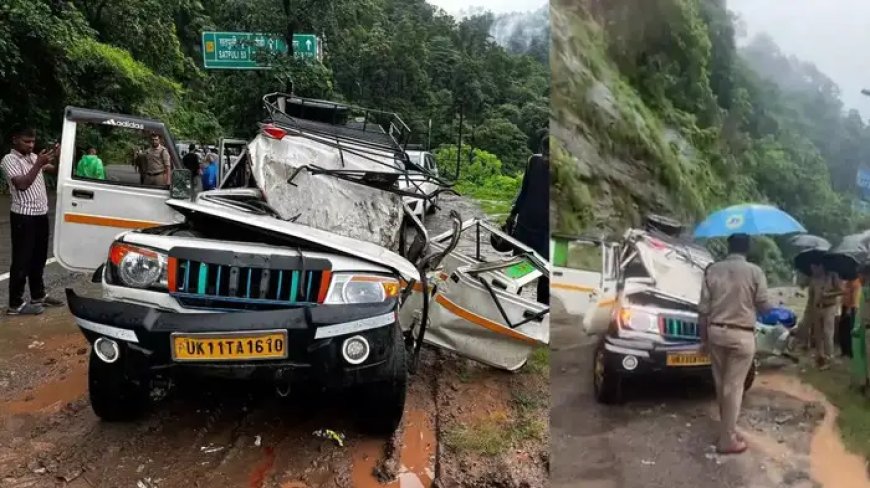 Kotdwar Landslide Incident: बारिश का कहर-सिद्धबली मंदिर के पास बोलेरो पर गिरा बोल्डर, दो की मौत, कई घायल!