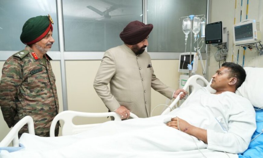 राज्यपाल गुरमीत सिंह की आत्मीय मुलाकात, घायल जवानों को मिला हौंसला और स्नेह