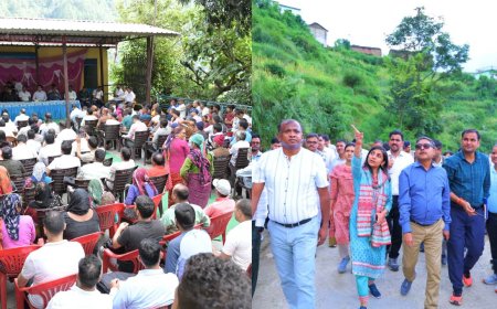 पौड़ी: केंद्र की इंटर मिनिस्ट्री टीम ने सैंजी गांव की आपदा का आकलन किया, राहत कार्यों की समीक्षा