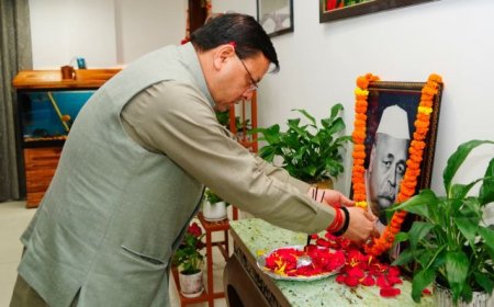 मुख्यमंत्री धामी ने पं. गोविंद बल्लभ पंत की जयंती पर किया भावपूर्ण श्रदांजलि