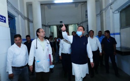 मुख्यमंत्री पुष्कर सिंह धामी का दून अस्पताल का निरीक्षण: स्वास्थ्य सेवाओं का सुधार