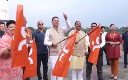 मुख्यमंत्री पुष्कर सिंह धामी ने देहरादून-बेंगलुरु एयर इंडिया एक्सप्रेस सेवा का किया शुभारंभ