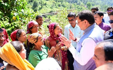 चमोली आपदा: सीएम धामी ने प्रभावितों से मुलाकात की, मृतकों के परिजनों को 5 लाख की सहायता दी
