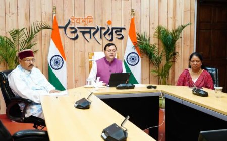 उत्तराखंड के मुख्यमंत्री पुष्कर सिंह धामी की जीएसटी एवं स्वदेशी जागरूकता अभियान की प्रभावशाली समीक्षा बैठक