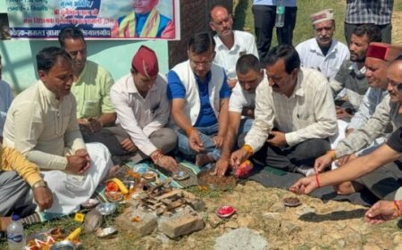 कंडियाल गांव में मोटरमार्ग का भूमि-पूजन, विधायक दुर्गेश्वर लाल ने किया शुभारंभ