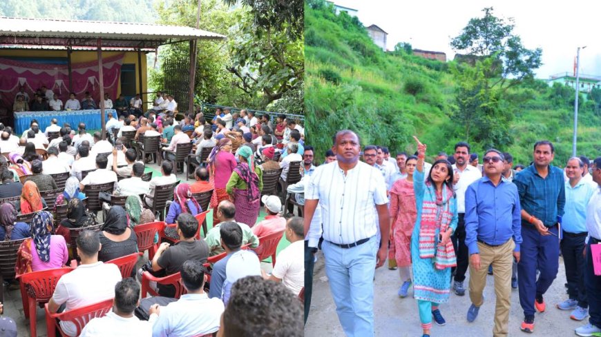 पौड़ी: केंद्र की इंटर मिनिस्ट्री टीम ने सैंजी गांव की आपदा का आकलन किया, राहत कार्यों की समीक्षा