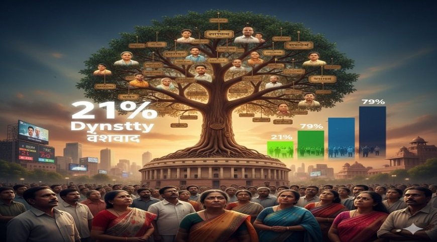 भारतीय राजनीति में वंशवाद: 21% सांसद, विधायक और एमएलसी राजनीतिक परिवारों से आते हैं