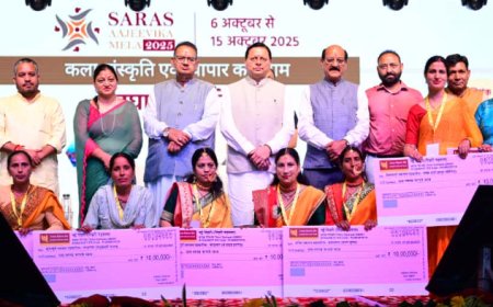 सीएम धामी ने ऋषिकेश में सरस मेले का उद्घाटन, स्वदेशी उत्पादों की खरीदारी का किया आग्रह