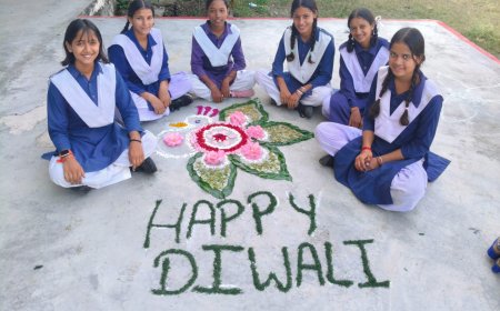 ढेला के बच्चों ने बनाई रंगोली, जीते इनाम…