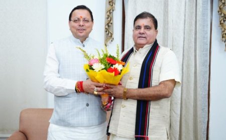 मुख्यमंत्री पुष्कर सिंह धामी से नेताओं ने मुलाकात कर दीपावली की शुभकामनाएं दी