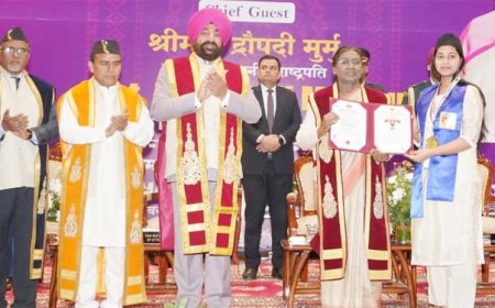 शिक्षा ही राष्ट्र का विकास है: राष्ट्रपति ने दीक्षांत समारोह में छात्रों को मार्गदर्शन दिया