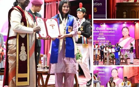 कुमाऊं विश्वविद्यालय के 20वें दीक्षांत समारोह में शामिल हुईं राष्ट्रपति द्रौपदी मुर्मू, कहा – युवाओं को राष्ट्र निर्माण में निभानी होगी अग्रणी भूमिका