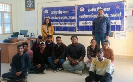 बड़कोट महाविद्यालय में भौतिकी-गणित विभागीय परिषद गठित, छात्रों ने चुने पदाधिकारी