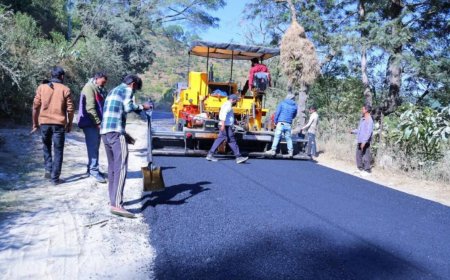 पौड़ी पैडुल  के बीच हाइवे सुधारीकरण का कार्य शुरू, DM ने निरीक्षण के दौरान दिए थे सख्त निर्देश