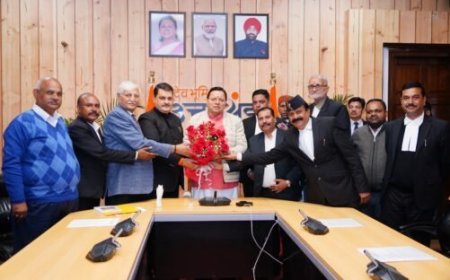 अधिवक्ता प्रतिनिधियों की CM से मुलाक़ात, चैंबर निर्माण पर मिला आश्वासन