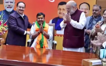 भाजपा के नए कार्यकारी अध्यक्ष नितिन नबीन ने संभाला पदभार, अमित शाह और जेपी नड्डा ने किया स्वागत