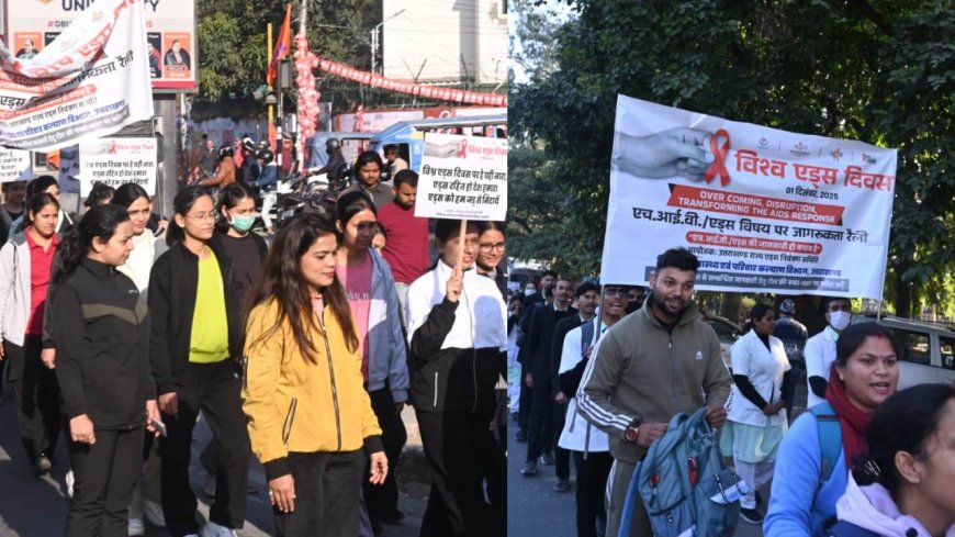 एचआईवी/एड्स से लड़ाई में देहरादून में विशाल जन जागरूकता रैली आयोजित