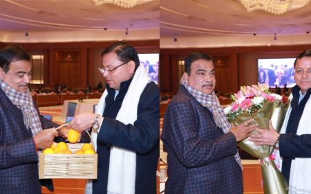 CM धामी ने केंद्रीय मंत्री गडकरी से की मांग, ऋषिकेश बाईपास, अल्मोड़ा-पनार-घाट, ज्योलिकोट-कर्णप्रयाग मार्गों का हो निर्माण