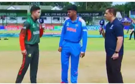 भारत-बांग्लादेश संबंधों में तनाव का असर U-19 विश्व कप पर: टॉस में ‘नो हैंडशेक’ ड्रामा