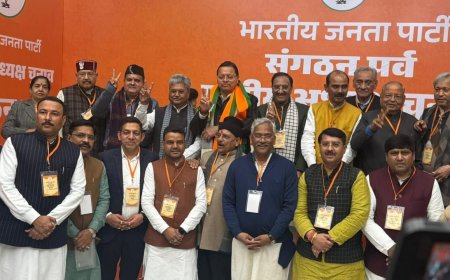 BJP राष्ट्रीय अध्यक्ष चुनाव में सत्येंद्र राणा हुए शामिल