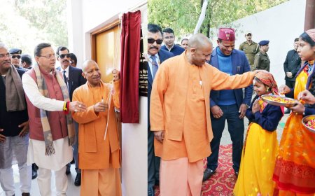 यमकेश्वर में यूपी सीएम ने किया इंटर कालेज के नव निर्मित भवन का लोकार्पण, पैतृक गांव में रात्रि विश्राम करेंगे योगी