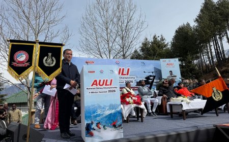 उत्तराखंड: राष्ट्रीय स्कीइंग चैंपियनशिप का औली चमोली में भब्य शुभारंभ