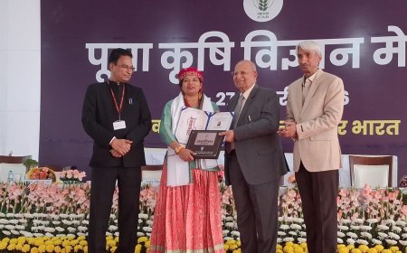 पूसा कृषि विज्ञान मेला 2026 : डॉ. पूजा गौड़ के नाम एक और उपलब्धि, नवोन्मेषी कार्य के लिए सम्मानित