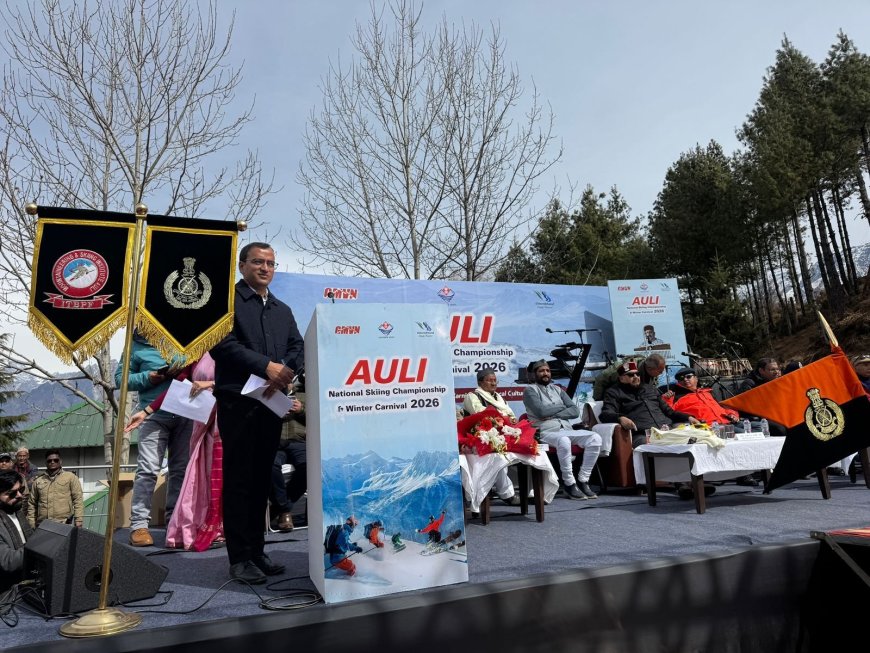 उत्तराखंड: राष्ट्रीय स्कीइंग चैंपियनशिप का औली चमोली में भब्य शुभारंभ