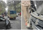 हल्द्वानी-रामनगर मार्ग पर सड़क हादसा: कारों की आमने-सामने जोरदार टक्कर