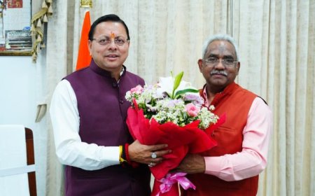 मुख्यमंत्री से नवनियुक्त मंत्री मदन कौशिक, प्रदीप बत्रा एवं राम सिंह कैड़ा ने की मुलाकात