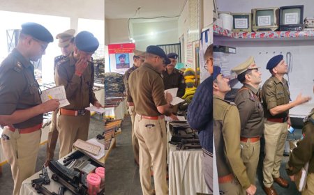 देहरादून: बसंत विहार थाने का वार्षिक निरीक्षण, एसपी सिटी ने दिए सख्त निर्देश